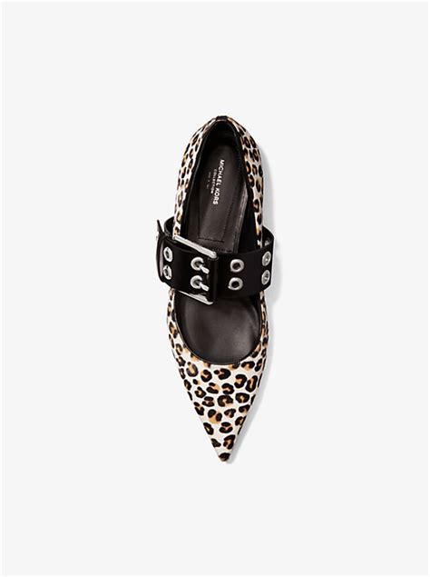 mary jane michael kors|Maude Leopard Calf Hair Pointed.